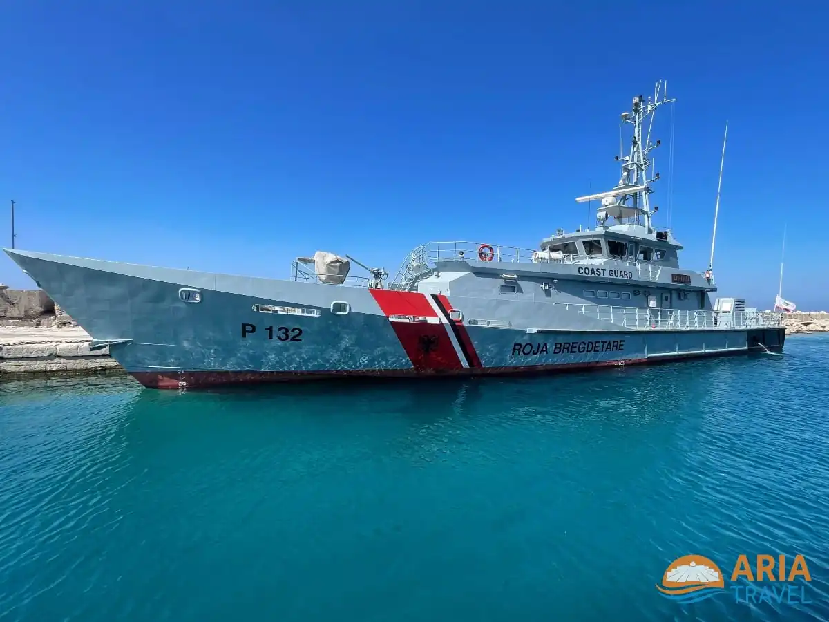 Küstenwache Sazan Insel Vlore Albanien
