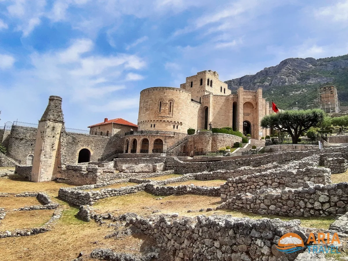 Day Trip to Bovilla Lake Off-Road Safari Qafshtama National Park and Historic Kruja